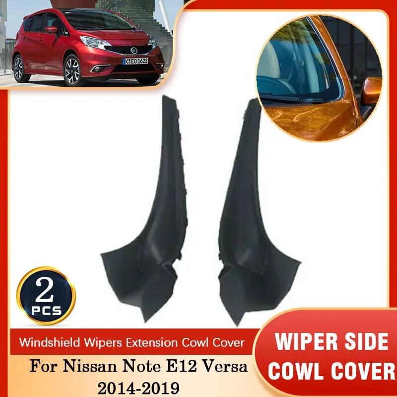 

Для Nissan Note E12 Versa 2014 2015 2016 2017 2018 передняя сторона стеклоочистителя накладка дефлектор крышка капота Left 1pcs