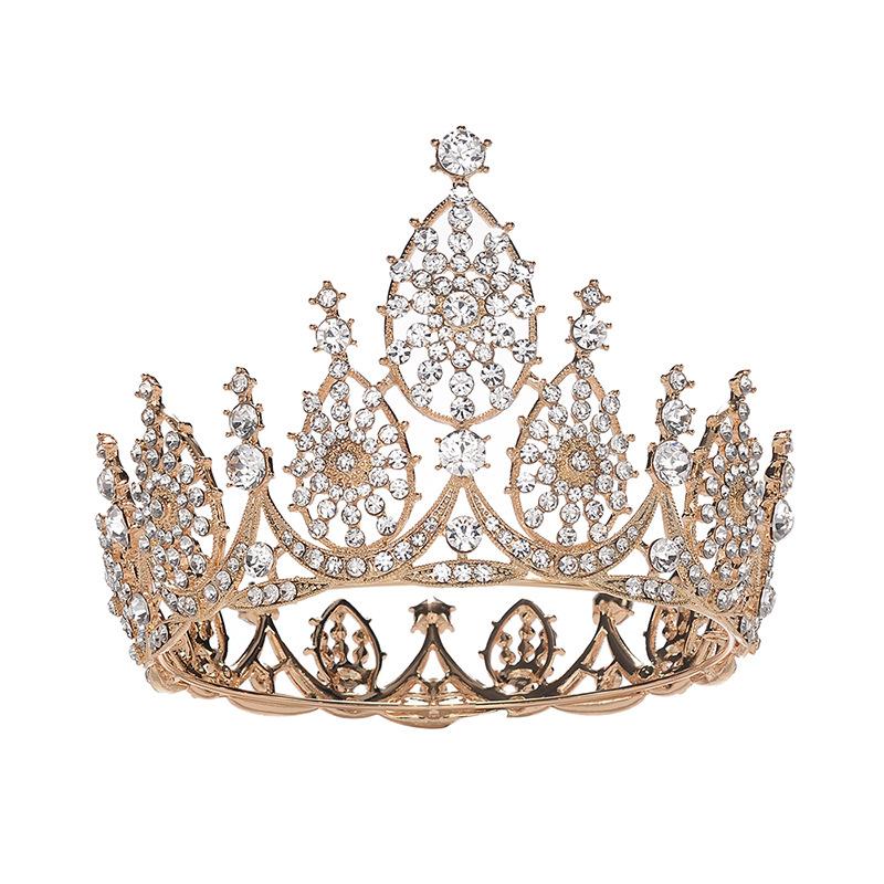 New style elegant palace retro crown bride wedding wedding dress dinner party exquisite style crown girl