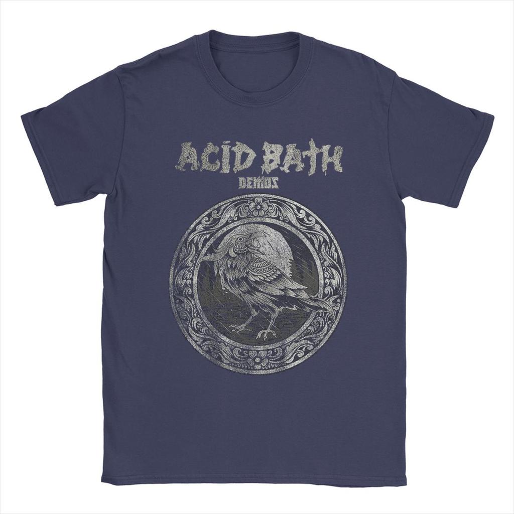 Men's T-Shirts Acid Bath Hipster Pure Cotton Tee Shirt Short Sleeve T Shirts Round Collar Clothing Summer