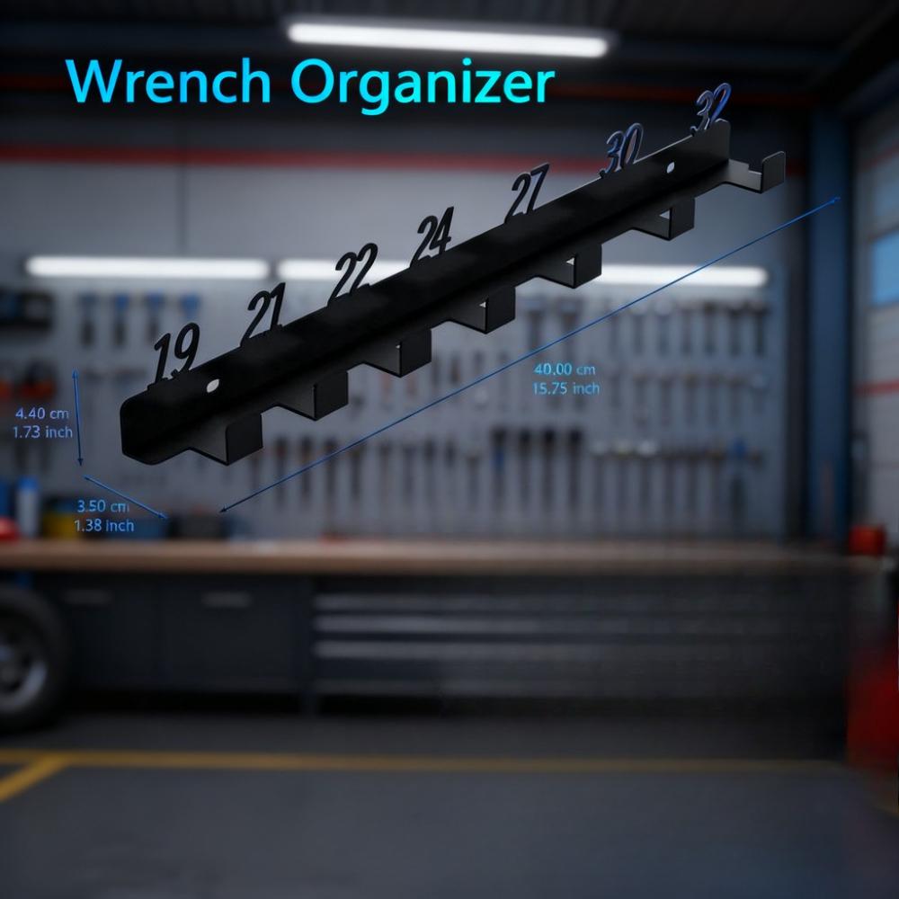 Car dashboard quality wrench sorting rack, portable wall mounted shelf for home use, entrance wall mounted black digital hook