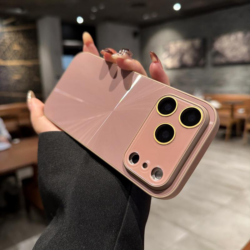 Aurora Apple iPhone 17 Pro Max Case with Dazzling CD Texture and Full Coverage 16 Lens Film - Anti-Drop Protection