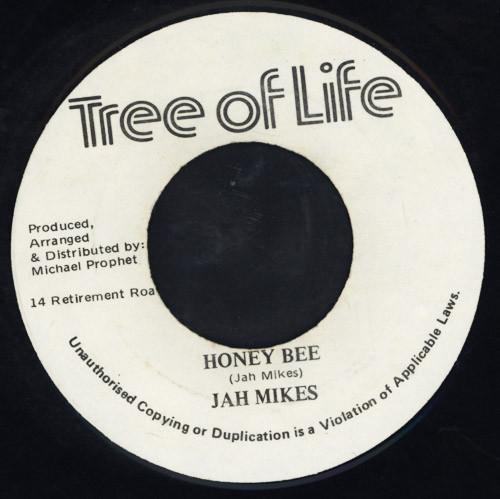 

7-дюймовая пластинка JAH MIKES Honey Bee NONE Tree Of Life 1982 Ямайка Регги Ска Даб Б/у