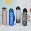 Gradient Plastic Sports Water Bottle with Bounce Lid - Large Capacity for Students & Outdoor Fitness