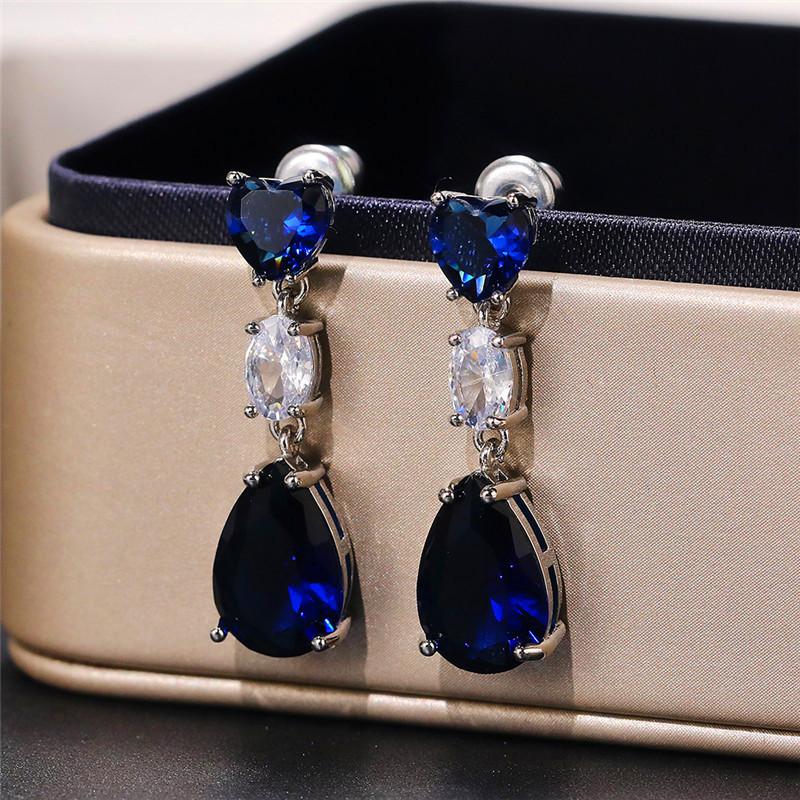 BELLA BOX Einfache elegante Tropfenohrringe für Frauen, Hochzeit, Liebe, Accessoires, ästhetische Dame, baumelnde Ohrringe, ausgefallenes Geschenk, Modeschmuck