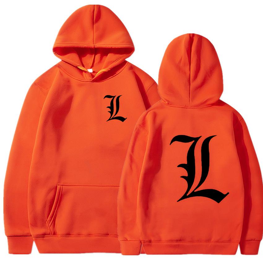 Death Note Hoodie Men Fashion Coat Anime Hoodie Kids Hip Hop Boy Coat Manga Death Note Sweats Men Women Tracksuit Men's Clothing