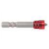 2pcs S2 Tool Steel Single Cross Screwdriver Bits with Magnetic Circles and Hex Shank for Power Drill