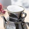 [.co.jp Exclusive] Kalita Hasami Ware Coffee Dripper with Excellent Heat Retention, Black, Made In Japan, HASAMI SG101. Perfect for 1-2 People, This D