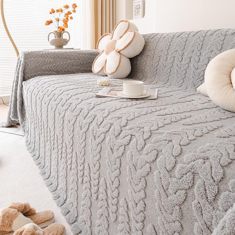 

Высококачественное зимнее зимнее полотенце для спинки дивана, универсальный универсальный чехол, пылезащитный чехол для гостиной, шерстяное одеяло с ворсом 180*130cm