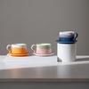 Ceramic Coffee Mug Set - Mountain Sea Blue