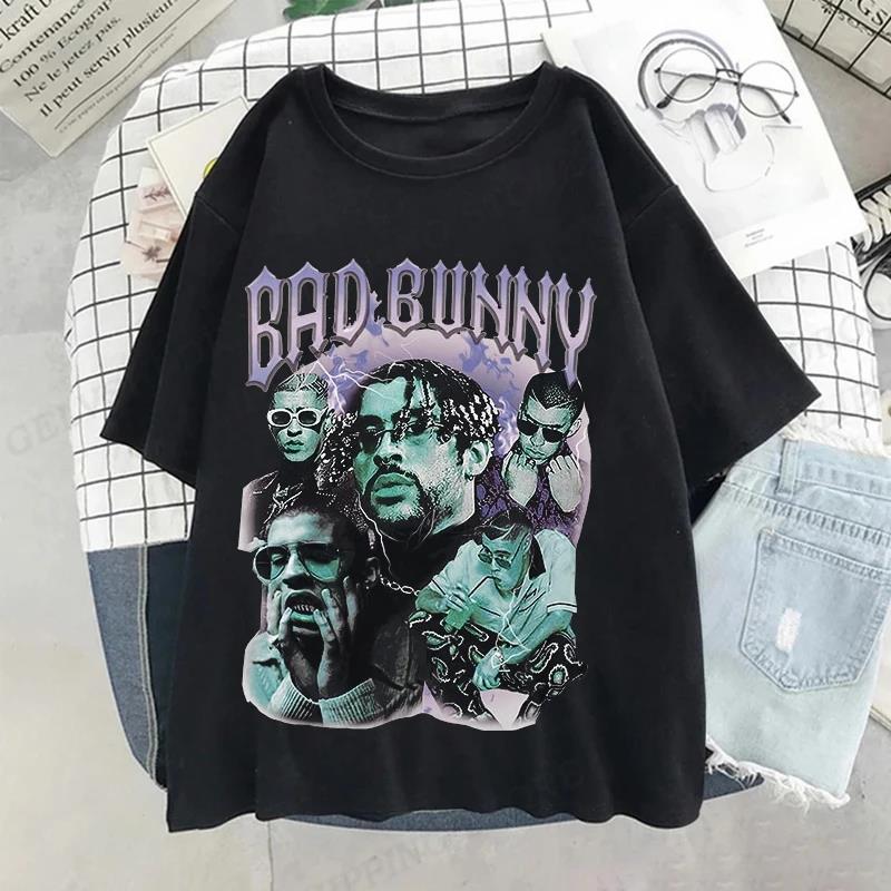 UN VERANO SIN TI Bad Bunny T Shirt Unisex Women Fashion Hip Hop Music Albums Short Sleeve Plus Size T Shirt Unisex
