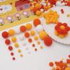 20-200 Stück Bunte Pompon-Plüschbälle Gemischte Farbe Kreatives Kinder-Handarbeitsmaterial Glitzer-Schaumstoffball DIY Bastelbedarf