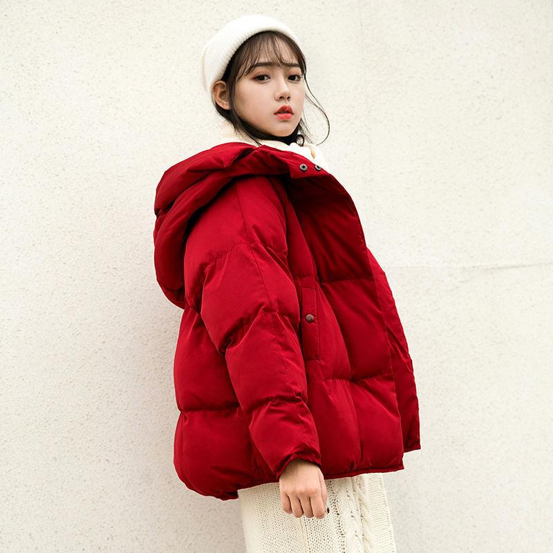 Manteau et veste à pain pour femmes, amples coréens, avec capuche, pour étudiantes, vêtements épais et chauds, hiver