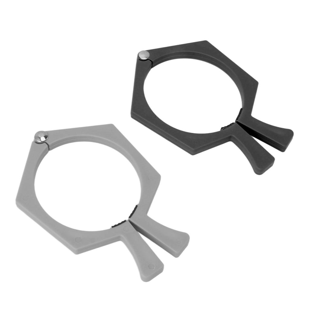 2PCS Sublimation Cup Clamp ABS Nonslip Tumbler Wrapping Clamp for Sublimation Paper Tumblers Black and Grey