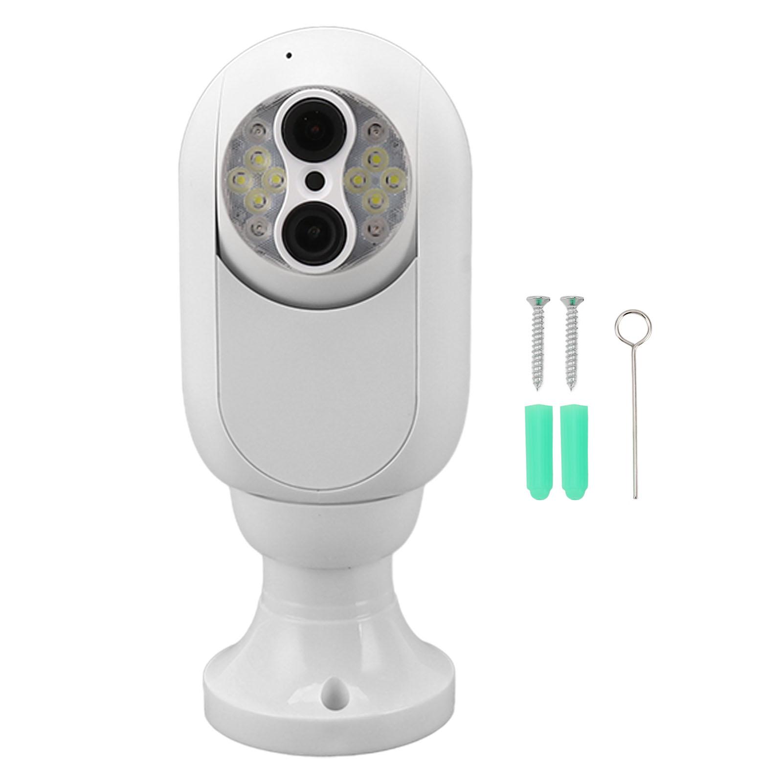 

Bulb Security Camera WiFi Camera E27 Socket Dual Lens 15X Digital Zoom Color Night Vision 2 Way