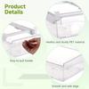 1/2pcs Fridge Drawer Organizer Reusable Pull-out Transparent Food Storage Container for Refrigerator Home Kitchen Accessories