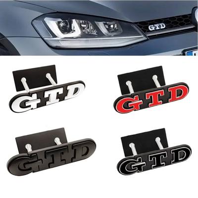 3D Metalen Voorgrille GTD Logo Embleem Achterklep Badge Stickers Voor Golf 2 4 5 6 7 R MK2 MK3 MK4 Auto Accessoires