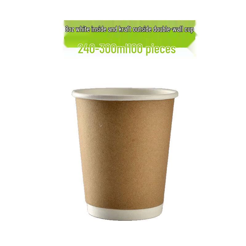 Homeglen 16oz Kraft Paper Disposable Coffee Cups