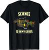 Summer Cotton Tshirt Camisetas Science Is In My Genes Mens Clothing DNA Bio Teacher Fitness T Shirt Nerd Science Cotton Tshirt