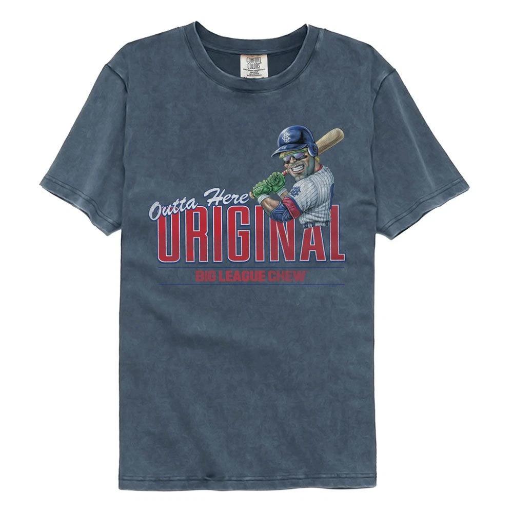 Big League Chew Outta Here Original Denim Comfort Colors Brands Shirt 130