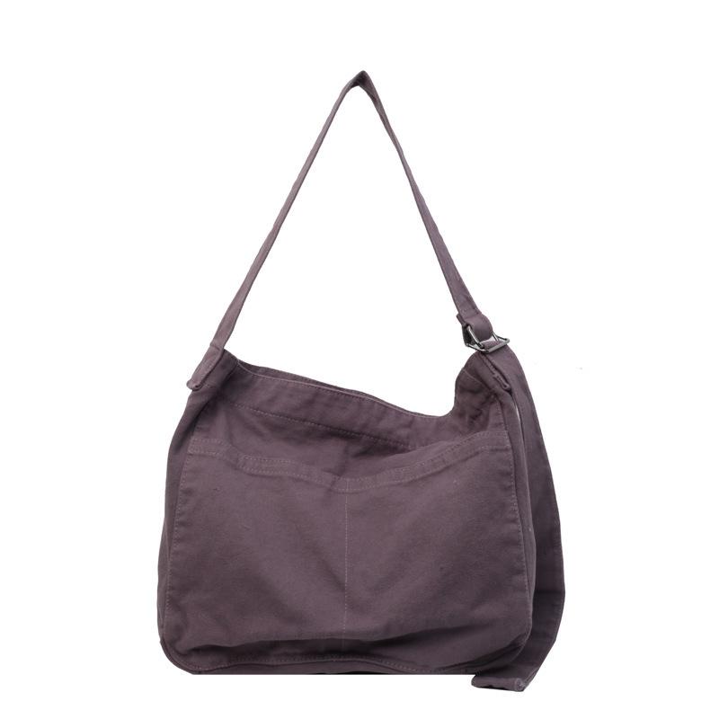 Cotton Canvas Bag Female Student Messenger Bag Class Cloth Bag Commuter Bag Large Capacity Cloth Bag Japanese Shoulder Bag