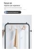 Durable Wheeled Clothes & Hat Rack for Bedrooms/Dorms with Shelves - Thick, Simple Frame, Floor-Standing.
