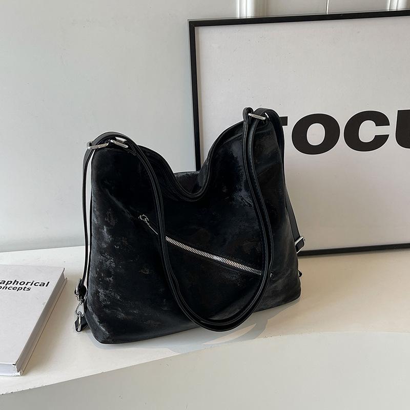 

Сумка-тоут женская 2024 новый вместительный рюкзак для поездок на работу универсальный наплечный рюкзак премиум-класса для выхода в свет чёрный