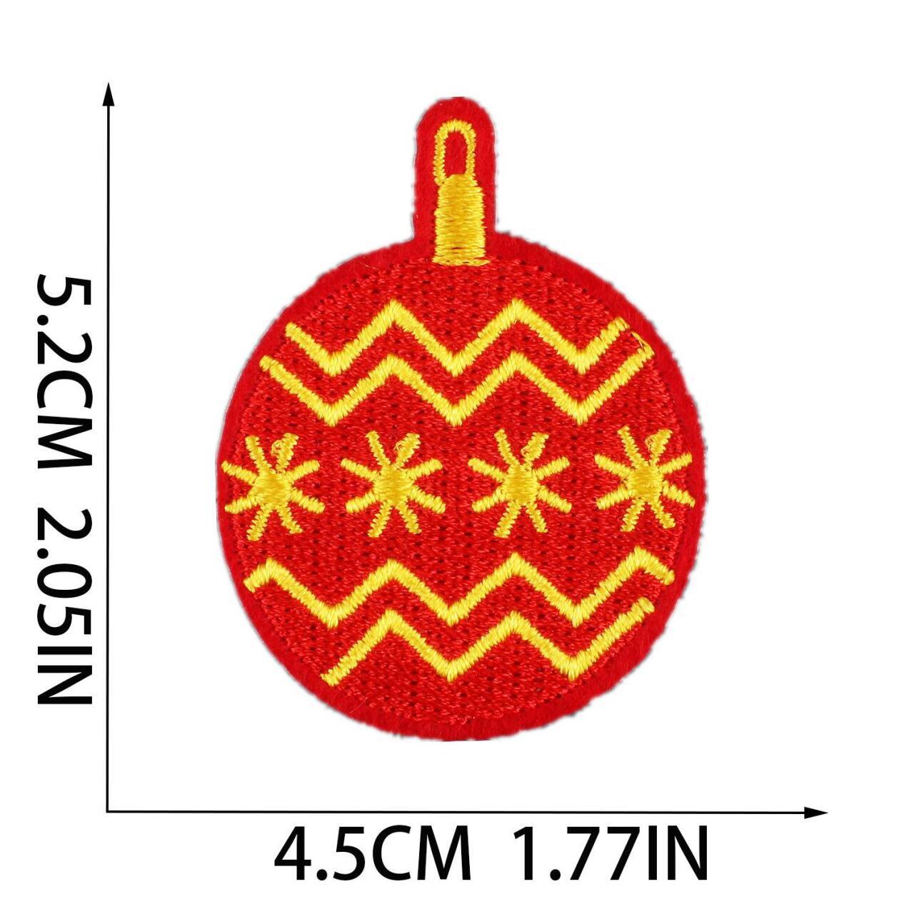 

Spoiler Grinch Embroidery Cloth Sticker Christmas Freak Chapter Patch Sticker Christmas Tree Gift Box Embroidery Patch no. 3_3 pieces