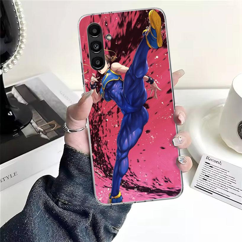 ChunLi S-Street F-FighterS Phone Case For Samsung Galaxy A13 A14 A15 A16 A17 A53 A54 A55 A56 A57 A33 A34 A35 A36 A37 A23 A24 A25