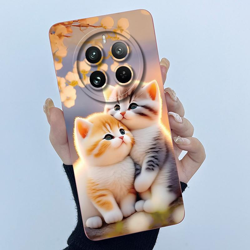 Case For Realme 12 Pro Plus 12 Plus 12X 5G Phone Case Cartoon Pretty Flower Liquid Silicone Soft TPU Protective Cover Shell Capa