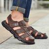 Fashion Genuine Leather Casual Shoes for Men High Quality Classic Sandals Summer Outdoor Walking Men Sneakers Breathable Sandals