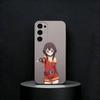 Megumin Anime K-KonoSubaS Phone Case For Samsung S25,S24,S23,S22,S21,S20,Ultra,Plus,FE Black Soft Cover