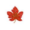 Heavy Industry Rhinestone Maple Leaf Brooch High-end Women's Exquisite Luxury High-end Niche Brooch Suit Coat Pin Accessories