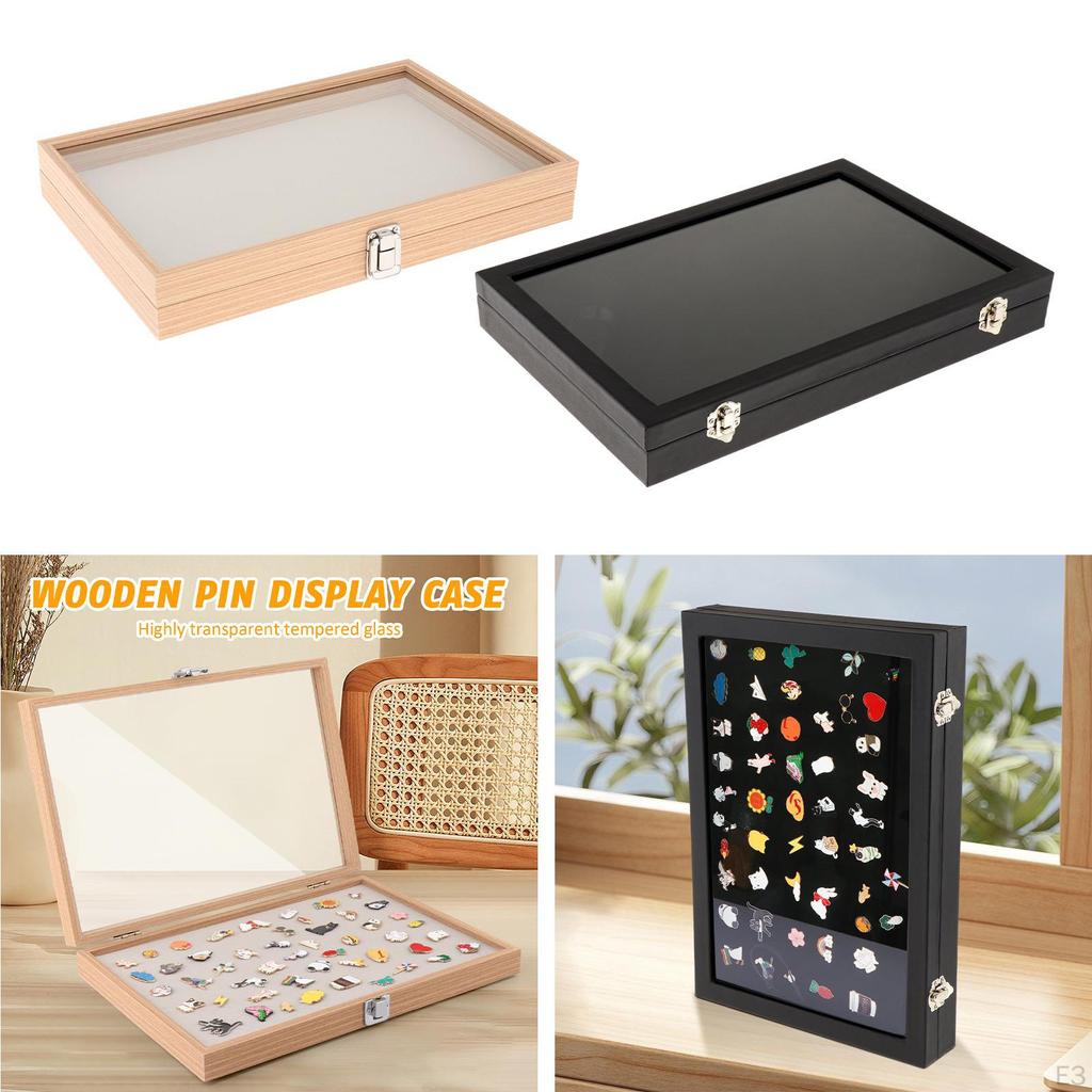 Staubdichte Pin-Vitrine, Schattenbox für Medaillen, Schmucknadeln, Abzeichen