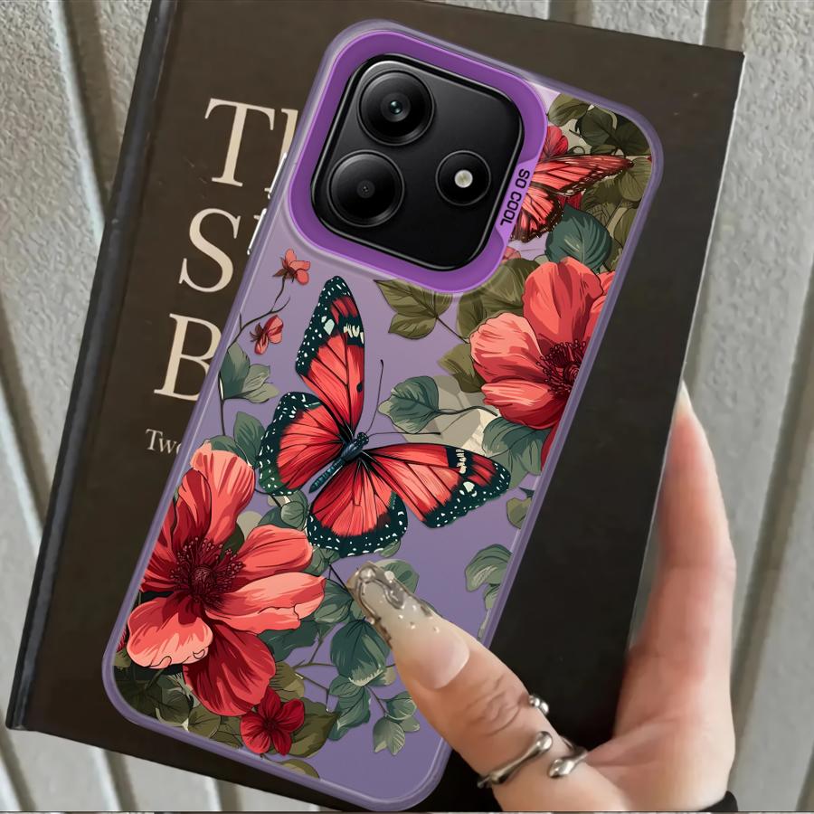 

Cartoon Butterfly Case for Xiaomi Redmi Note 14 11 12 Pro 11s 12s Note 13 Pro Plus Back Phone Cover Redmi Note 10 Lite