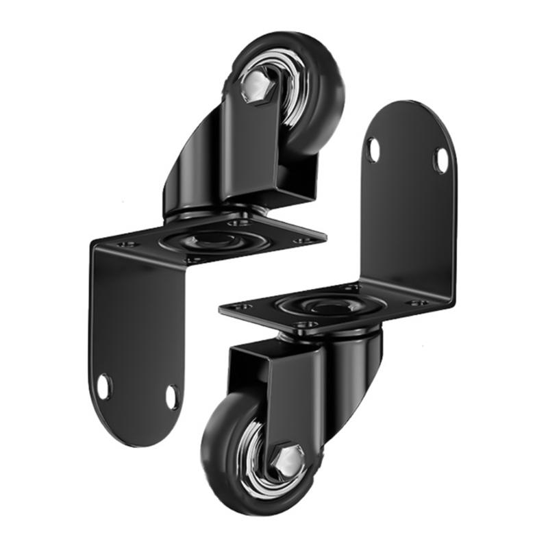 Quiet Glides 2pcs General Casters with Corner Guards Heavy Duty Casters Wheel Simple Installation for Tables & Chairs