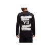 Adidas Y-3 Graphic Long Sleeve Long-Sleeve Top Black Unisex Streetwear JN4880