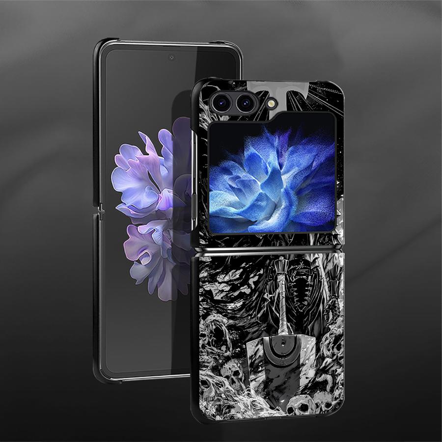 

Берсерк Комиксы Аниме Крутой Задний Чехол для Телефона Funda Case для Samsung Galaxy Flip3 Z Flip 7 6 5 4 3 Flip5 Flip7 FE Flip6 Flip4 Galaxy Z Flip