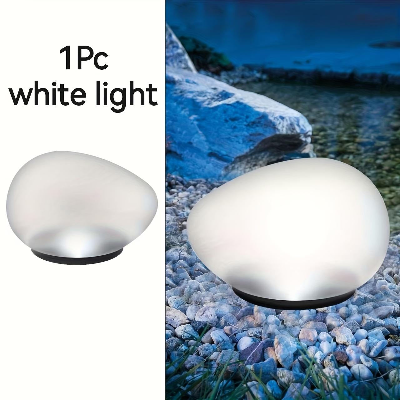 

IP44 Solar-Powered Stone-Like Lanterns - Energy-Efficient Pathway Lights for Garden, Lawn, and Villa Decor, Outdoor Solar Lights, Solar Outdoor Lights 1pc белый
