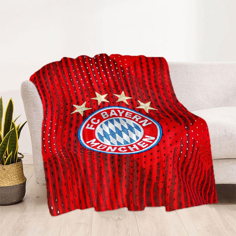 Bayern Munich Blanket Soft Warm Cozy Perfect for Picnics Office Bedding Four Seasons Universal Stylish Decor Suitable for Gifting Relatives and Friend