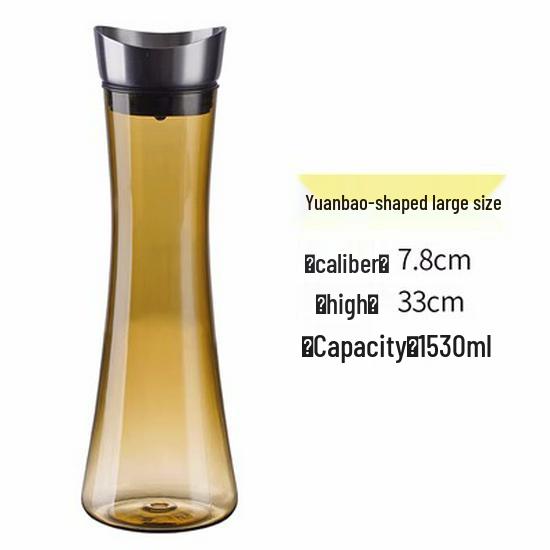 Acrylic High-Temperature Resistant Pitcher - Large Capacity Cold Water and Juice Jug for Home, Restaurant, or Bar