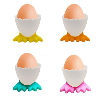 Cross-border Plastic Egg Holder Household Children's Cartoon Plastic Egg Cup Holder Cute Fun Chick Tall Egg Holder Cup