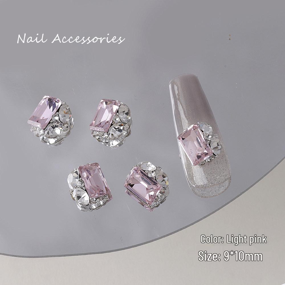 Luxurious Rectangular Crystal & Diamond Nail Art Decorations