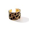 Americký kožený otevřený náramek s leopardím potiskem: Trendy, luxusní dámský módní náramek