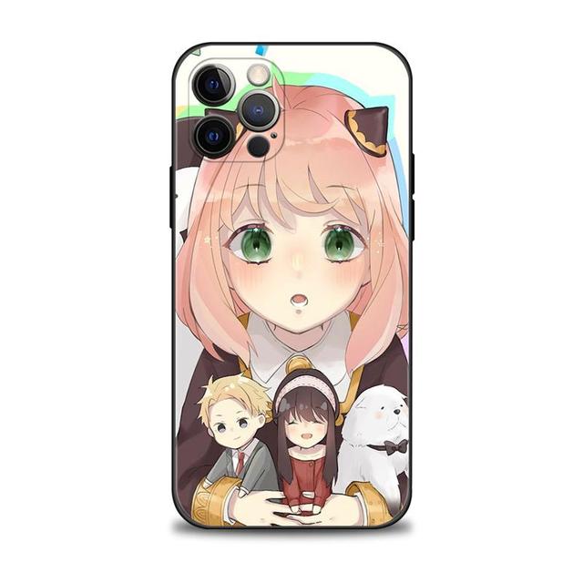 Husa de telefon pentru Apple Iphone 14 13 12 11 Pro Max 13 12 Mini Xs Max Xr X 7 8 6 6s Plus Husa Spy X Family Pink Smile Anya Damian