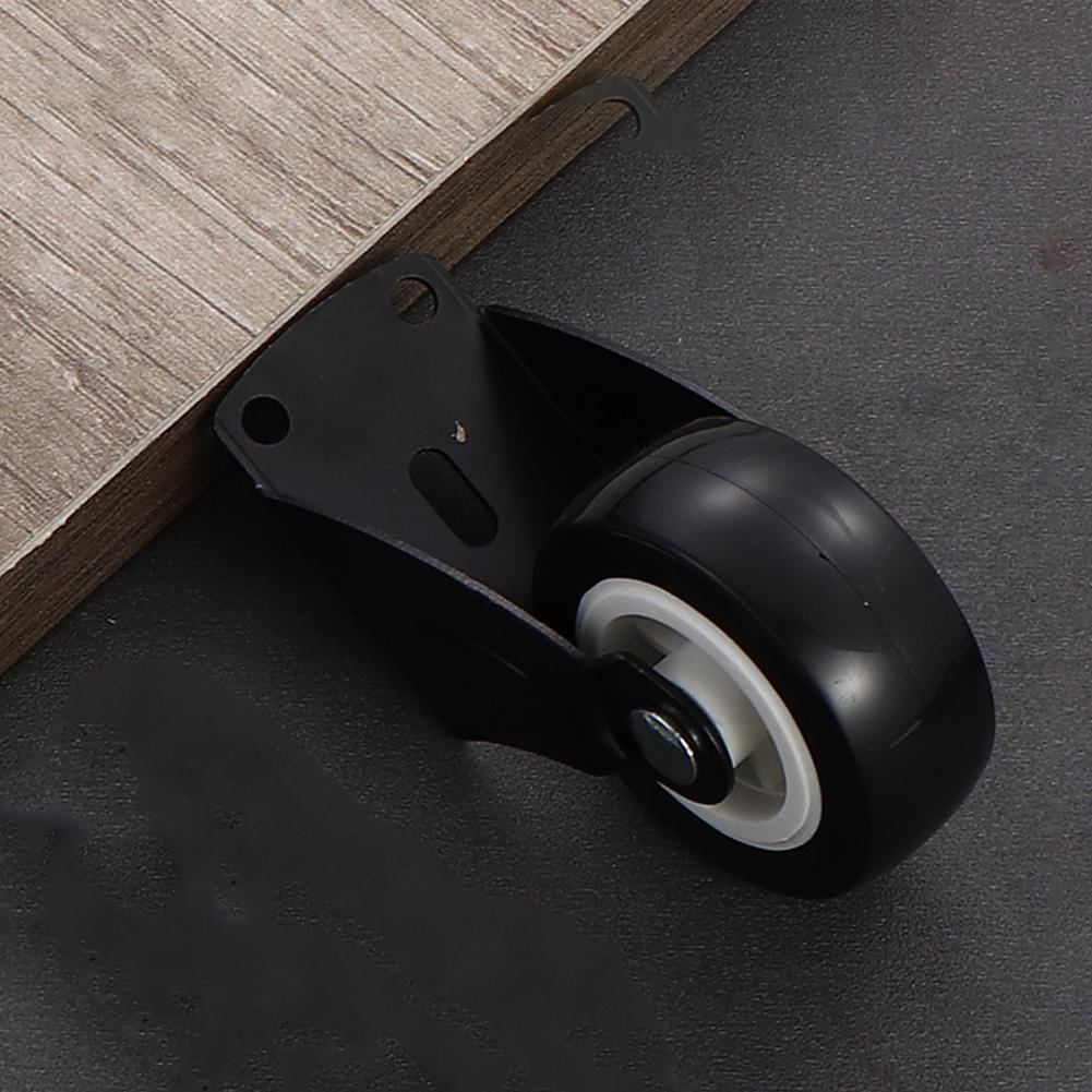 1pcs Furniture Casters Wheels Soft Rubber Swivel Caster Tool Household For Cabinet Quite Moving F8S0