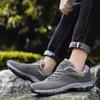 Fashion Hiking Shoes Men Outdoor Low-top Hiking Boots Leather Men's Trekking Shoes Plush Warm Walking Male Sneakers Big Size 48 49 50