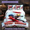 Personalized 3Pcs Bedding SetMiraculous Ladybug Custom Text Duvet Cover Pillowcase Set Bedroom Gift
