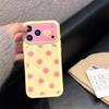 Minimalist Dopamine Color Block Polka Dot Case for iPhone 17 / Apple 16 Pro Max / 15 Pro - Girly Heart Design