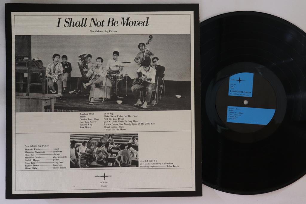 LP Record NEW ORLEANS RAG PICKERS - I Shall Not Be Moved SCS101 SOUTHERN CROSS Japan Jazz Used