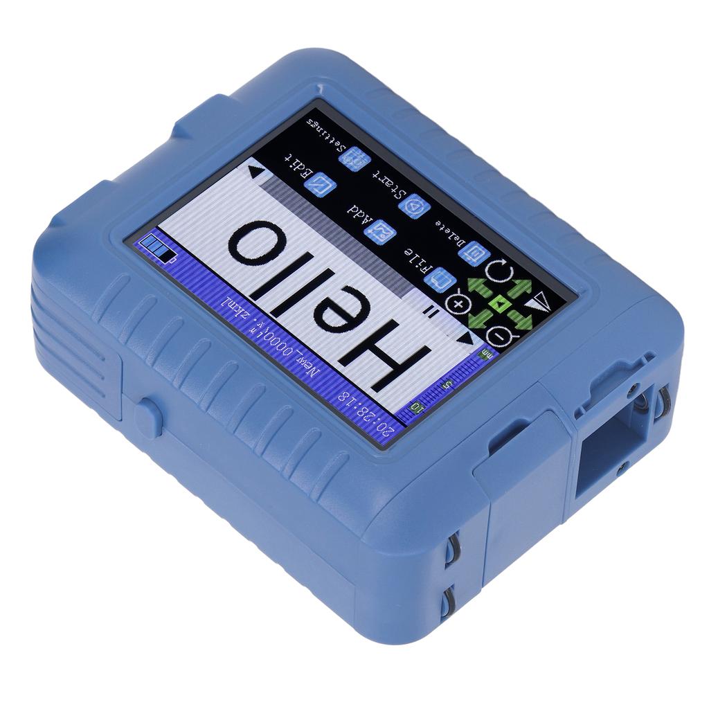 12.7mm 3.5in Mini Smart Inkjet Printer Blue Looking Type C DPI Adjustable QR Code Printing Machine
